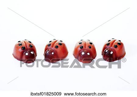 Ladybugs made of marzipan View Large Photo Image Stock Photo - Ladybugs made of marzipan. Fotosearch