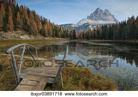 "Lago d'Antorno in autumn, Drei Zinnen Nature Park, Dolomites, South Tyrol, Italy, Europe" View Large Photo Image Stock Photo - "Lago d'Antorno in autumn, Drei Zinnen Nature Park, Dolomites, South Tyrol, Italy, Europe". Fotosearch