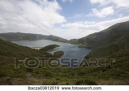 "Lagoa do Fogo crater lake, Sao Miguel, Azores, Portugal, Europe" View Large Photo Image Stock Photo - "Lagoa do Fogo crater lake, Sao Miguel, Azores, Portugal, Europe". Fotosearch