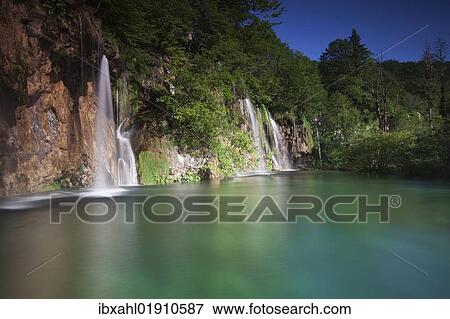"Lake and waterfalls, upper lakes, Plitvice Lakes National Park, UNESCO World Heritage Site, Croatia, Europe" View Large Photo Image Stock Photo - "Lake and waterfalls, upper lakes, Plitvice Lakes National Park, UNESCO World Heritage Site, Croatia, Europe". Fotosearch