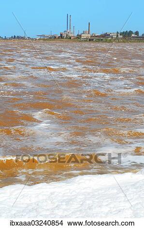 "Lake contaminated by chemical waste, Krasnoperekopsk, Crimea, Ukraine, Europe" View Large Photo Image Picture - "Lake contaminated by chemical waste, Krasnoperekopsk, Crimea, Ukraine, Europe". Fotosearch