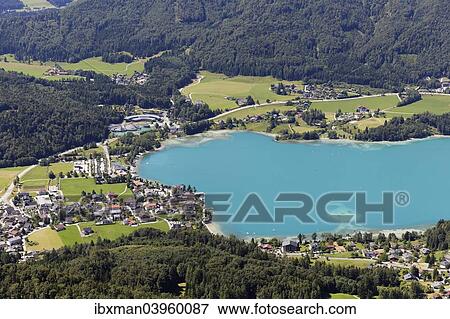 "Lake Fuschl and Fuschl am See, view from the Frauenkopf, Salzkammergut, Salzburg state, Salzburg State, Austria, Europe" View Large Photo Image Stock Photo - "Lake Fuschl and Fuschl am See, view from the Frauenkopf, Salzkammergut, Salzburg state, Salzburg State, Austria, Europe". Fotosearch