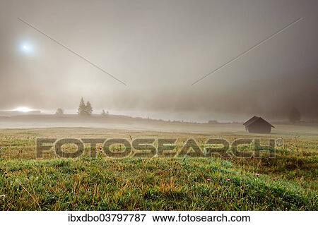 "Lake Geroldsee or Wagenbruchsee, in the morning mist, Gerold, Krun, Bavaria, Germany, Europe" View Large Photo Image Stock Photo - "Lake Geroldsee or Wagenbruchsee, in the morning mist, Gerold, Krun, Bavaria, Germany, Europe". Fotosearch