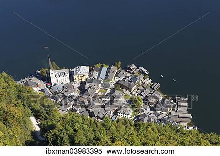 "Lake Hallstatt or Hallstatter See, Hallstatt, Salzkammergut, UNESCO world heritage site Hallstatt-Dachstein Salzkammergut, Upper Austria, Austria, Europe" View Large Photo Image Stock Photography - "Lake Hallstatt or Hallstatter See, Hallstatt, Salzkammergut, UNESCO world heritage site Hallstatt-Dachstein Salzkammergut, Upper Austria, Austria, Europe". Fotosearch