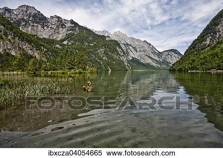 "Lake Konigssee, at Salet, Berchtesgaden, Bavaria, Germany, Europe" View Large Photo Image Stock Photography - "Lake Konigssee, at Salet, Berchtesgaden, Bavaria, Germany, Europe". Fotosearch
