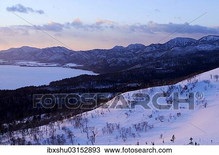 "Lake Kussharo at dawn, from the pass, Akan-Nationalpark, Bihoro, Hokkaido, Japan, Asia" View Large Photo Image Stock Image - "Lake Kussharo at dawn, from the pass, Akan-Nationalpark, Bihoro, Hokkaido, Japan, Asia". Fotosearch