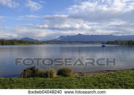 "Lake Riegsee in Murnau, Upper Bavaria, Bavaria, Germany, Europe" View Large Photo Image Stock Image - "Lake Riegsee in Murnau, Upper Bavaria, Bavaria, Germany, Europe". Fotosearch