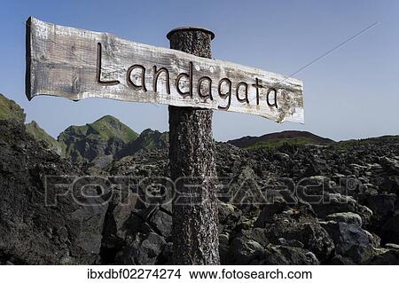 "Landagata signpost, Eldfell lava field, town of Vestmannaeyjar, Heimaey, Westman Islands, south Iceland or Suourland, Iceland, Europe" View Large Photo Image Picture - "Landagata signpost, Eldfell lava field, town of Vestmannaeyjar, Heimaey, Westman Islands, south Iceland or Suourland, Iceland, Europe". Fotosearch