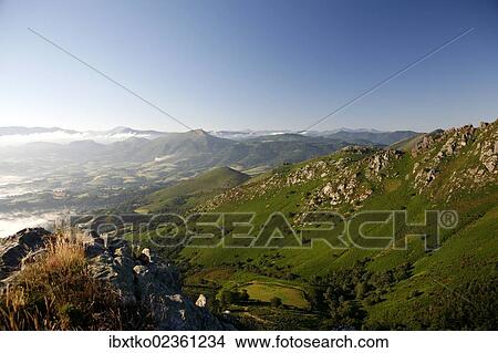 "Landscape at La Rhune Mountain, Basque Country, Pyrenees, Aquitaine region, department of Pyrenees-Atlantiques, France, Europe" View Large Photo Image Picture - "Landscape at La Rhune Mountain, Basque Country, Pyrenees, Aquitaine region, department of Pyrenees-Atlantiques, France, Europe". Fotosearch