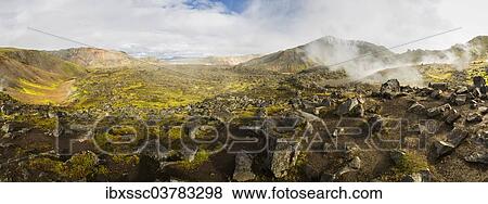 "Landscape in the Landmannalaugar region, Suourland, Southern Region, Iceland, Europe" View Large Photo Image Stock Photo - "Landscape in the Landmannalaugar region, Suourland, Southern Region, Iceland, Europe". Fotosearch