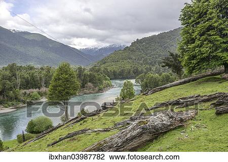 "Landscape near Chaiten, Los Lagos Region, Chile, South America" View Large Photo Image Stock Image - "Landscape near Chaiten, Los Lagos Region, Chile, South America". Fotosearch