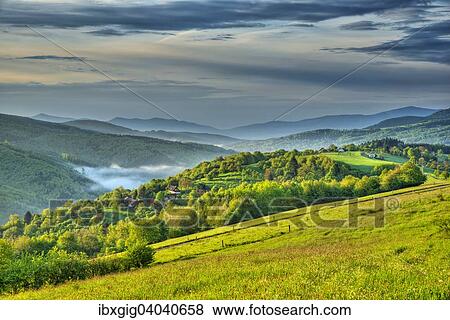 "Landscape, Protected Landscape Area Bile Karpaty, White Carpathian Mountains, Zitkova, Czech Republic, Europe" View Large Photo Image Stock Photo - "Landscape, Protected Landscape Area Bile Karpaty, White Carpathian Mountains, Zitkova, Czech Republic, Europe". Fotosearch