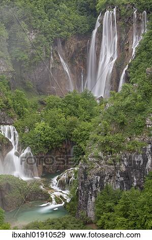 "Large Waterfall or Veliki Slap, Plitvice Lakes National Park, UNESCO World Heritage Site, Croatia, Europe" View Large Photo Image Stock Photo - "Large Waterfall or Veliki Slap, Plitvice Lakes National Park, UNESCO World Heritage Site, Croatia, Europe". Fotosearch