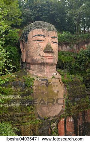 "Largest stone Buddha statue in the world, Leshan Giant Buddha, Leshan, Sichuan, China, Asia" View Large Photo Image Stock Image - "Largest stone Buddha statue in the world, Leshan Giant Buddha, Leshan, Sichuan, China, Asia". Fotosearch