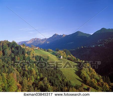 Stock Photo - "Laternsertal valley, Laterns, Vorarlberg, Austria, Europe". Fotosearch