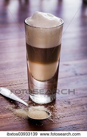 Latte macchiato View Large Photo Image Stock Photo - Latte macchiato. Fotosearch