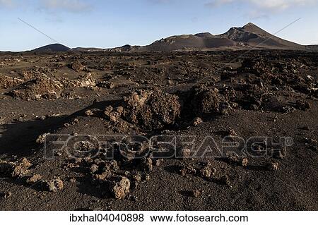 "Lava field, Fire Mountains, volcanoes, volcanic landscape, Timanfaya National Park, Lanzarote, Canary Islands, Spain, Europe" View Large Photo Image Stock Photo - "Lava field, Fire Mountains, volcanoes, volcanic landscape, Timanfaya National Park, Lanzarote, Canary Islands, Spain, Europe". Fotosearch