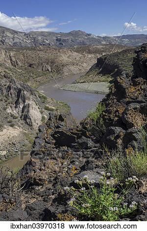 "Lava of the Cerro Payun volcano and the Grande river, Mendoza province, Argentina, South America" View Large Photo Image Stock Photo - "Lava of the Cerro Payun volcano and the Grande river, Mendoza province, Argentina, South America". Fotosearch