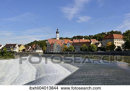 "Lechwehr weir, Landsberg am Lech, Upper Bavaria, Bavaria, Germany, Europe" View Large Photo Image Picture - "Lechwehr weir, Landsberg am Lech, Upper Bavaria, Bavaria, Germany, Europe". Fotosearch