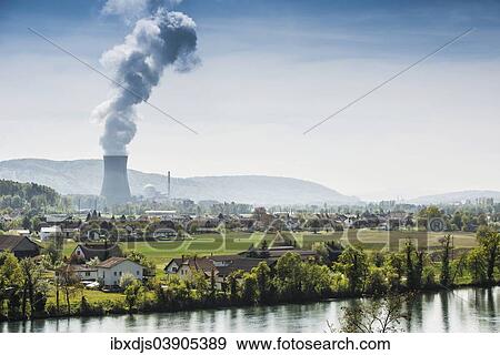 "Leibstadt Nuclear Power Plant and village, Leibstadt, Canton of Aargau, Switzerland, Europe" View Large Photo Image Stock Photo - "Leibstadt Nuclear Power Plant and village, Leibstadt, Canton of Aargau, Switzerland, Europe". Fotosearch