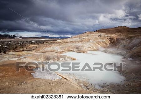 Stock Image - "Leirhnjukur, Krafla caldera, Myvatn, North Iceland, Iceland, Europe". Fotosearch