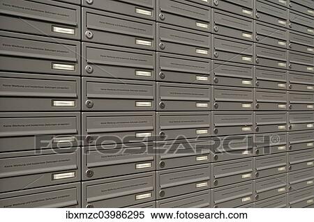 "Letter boxes in a student dormitory, Germany, Europe" View Large Photo Image Stock Photography - "Letter boxes in a student dormitory, Germany, Europe". Fotosearch