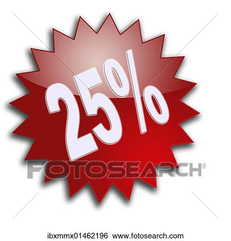 "Lettering """"25%"""", percent, discount" View Large Photo Image Stock Photograph - "Lettering """"25%"""", percent, discount". Fotosearch