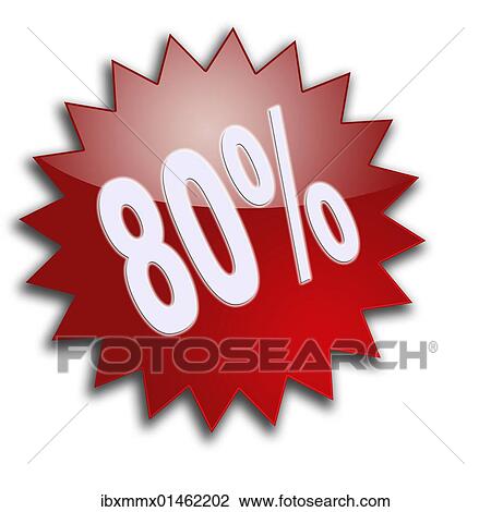 "Lettering """"80%"""", percent, discount" View Large Photo Image Stock Image - "Lettering """"80%"""", percent, discount". Fotosearch