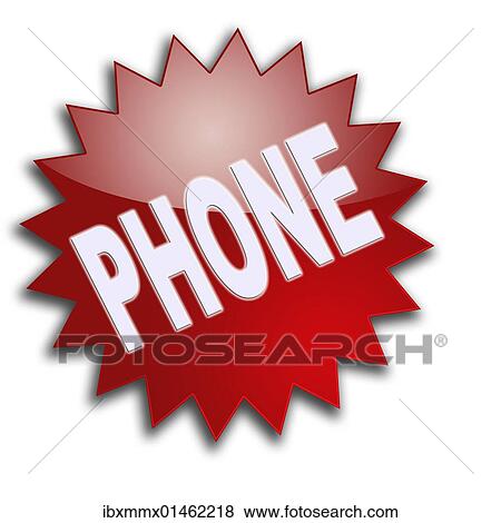 Stock Photo - "Lettering """"Phone""""". Fotosearch
