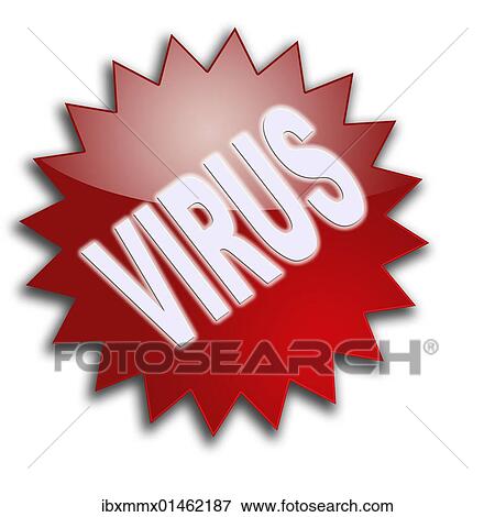 Stock Photo - "Lettering """"Virus""""". Fotosearch
