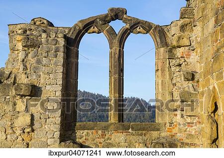 "Library window of the Roman ruined monastery on Mount Oybin, Oybin, Saxony, Germany, Europe" View Large Photo Image Stock Image - "Library window of the Roman ruined monastery on Mount Oybin, Oybin, Saxony, Germany, Europe". Fotosearch