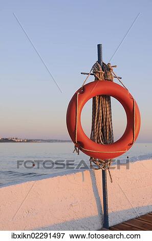 "Life buoy, morning light, Stalida, Stalis, Crete, Greece, Europe" View Large Photo Image Stock Photo - "Life buoy, morning light, Stalida, Stalis, Crete, Greece, Europe". Fotosearch
