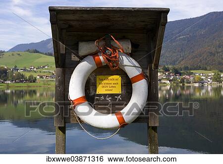 "Life saver, Thiersee, Vorderthiersee, Tyrol, Austria, Europe" View Large Photo Image Stock Photograph - "Life saver, Thiersee, Vorderthiersee, Tyrol, Austria, Europe". Fotosearch