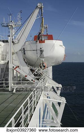 "Lifeboat on a ferry, Baltic sea" View Large Photo Image Stock Image - "Lifeboat on a ferry, Baltic sea". Fotosearch