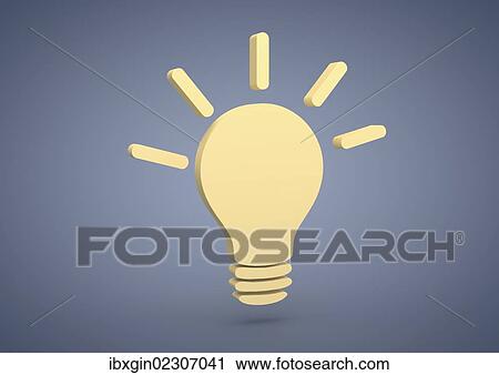 "Light bulb symbol, symbolic image for ideas, inspiration, 3D illustration" View Large Photo Image Stock Image - "Light bulb symbol, symbolic image for ideas, inspiration, 3D illustration". Fotosearch