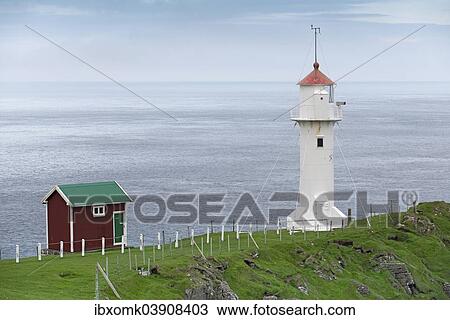 "Lighthouse, Akraberg, the southernmost point of Suouroy, Faroe Islands, Denmark, Europe" View Large Photo Image Stock Image - "Lighthouse, Akraberg, the southernmost point of Suouroy, Faroe Islands, Denmark, Europe". Fotosearch