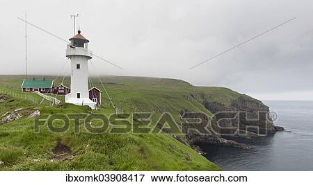 "Lighthouse and cliffs, Akraberg, the southernmost point of Suouroy, Faroe Islands, Denmark, Europe" View Large Photo Image Stock Photo - "Lighthouse and cliffs, Akraberg, the southernmost point of Suouroy, Faroe Islands, Denmark, Europe". Fotosearch