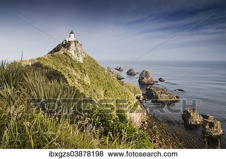 "Lighthouse at Nugget Point, The Catlins, Otago Region, Southland Region, South Island, New Zealand, Oceania" View Large Photo Image Stock Photo - "Lighthouse at Nugget Point, The Catlins, Otago Region, Southland Region, South Island, New Zealand, Oceania". Fotosearch