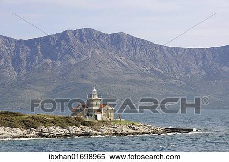"Lighthouse at the eastern tip at Sucuraj, Hvar Island, Croatia, Europe" View Large Photo Image Stock Photography - "Lighthouse at the eastern tip at Sucuraj, Hvar Island, Croatia, Europe". Fotosearch