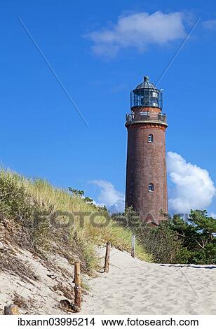 "Lighthouse in Darsser Ort, Western Pomerania Lagoon Area National Park, near Prerow, Darss, Mecklenburg-Western Pomerania, Baltic Sea, Germany, Europe" View Large Photo Image Picture - "Lighthouse in Darsser Ort, Western Pomerania Lagoon Area National Park, near Prerow, Darss, Mecklenburg-Western Pomerania, Baltic Sea, Germany, Europe". Fotosearch