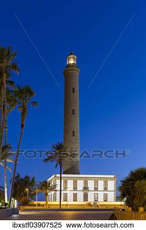 "Lighthouse of Maspalomas, Faro de Maspalomas, Gran Canaria, Canary Islands, Spain, Europe" View Large Photo Image Stock Photography - "Lighthouse of Maspalomas, Faro de Maspalomas, Gran Canaria, Canary Islands, Spain, Europe". Fotosearch