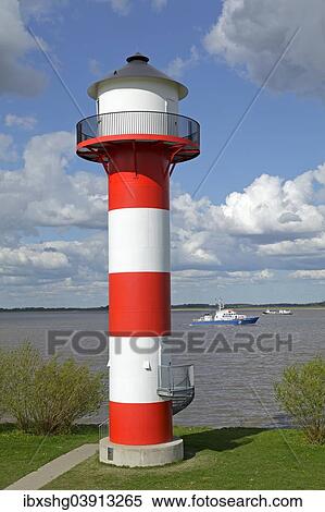 "Lighthouse on the Elbe River, Luhe, Altes Land region, Lower Saxony, Germany, Europe" View Large Photo Image Stock Photography - "Lighthouse on the Elbe River, Luhe, Altes Land region, Lower Saxony, Germany, Europe". Fotosearch