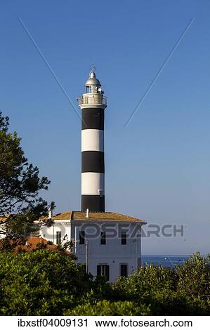 "Lighthouse, Punta de ses Crestes, Portocolom, Majorca, Balearic Islands, Spain, Europe" View Large Photo Image Stock Image - "Lighthouse, Punta de ses Crestes, Portocolom, Majorca, Balearic Islands, Spain, Europe". Fotosearch