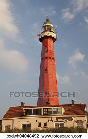 Stock Image - "Lighthouse, Scheveningen, The Hague, Holland, The Netherlands, Europe". Fotosearch