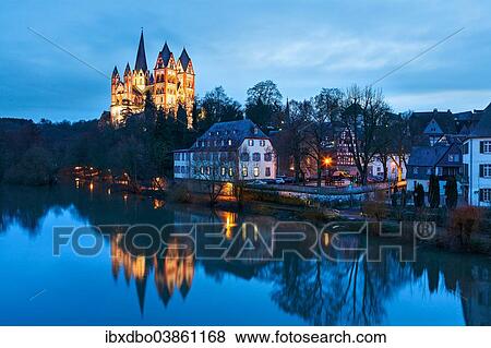 "Limburg Cathedral at dusk, Limburg an der Lahn, Hesse, Germany, Europe" View Large Photo Image Stock Photo - "Limburg Cathedral at dusk, Limburg an der Lahn, Hesse, Germany, Europe". Fotosearch