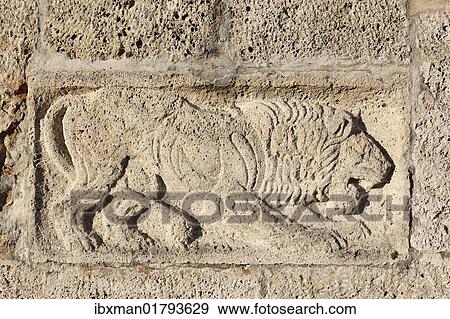 "Lion in relief on the Bismarckturm tower in Assenhausen, Berg on Lake Starnberger See, Fuenfseenland area, Upper Bavaria, Bavaria, Germany, Europe" View Large Photo Image Stock Photo - "Lion in relief on the Bismarckturm tower in Assenhausen, Berg on Lake Starnberger See, Fuenfseenland area, Upper Bavaria, Bavaria, Germany, Europe". Fotosearch