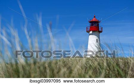 "List West Lighthouse, Ellenbogen, near List, Sylt, Schleswig-Holstein, Germany, Europe" View Large Photo Image Stock Photography - "List West Lighthouse, Ellenbogen, near List, Sylt, Schleswig-Holstein, Germany, Europe". Fotosearch
