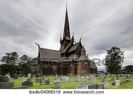 "Lom Stave Church, Lom, Oppland, Norway, Europe" View Large Photo Image Stock Photo - "Lom Stave Church, Lom, Oppland, Norway, Europe". Fotosearch