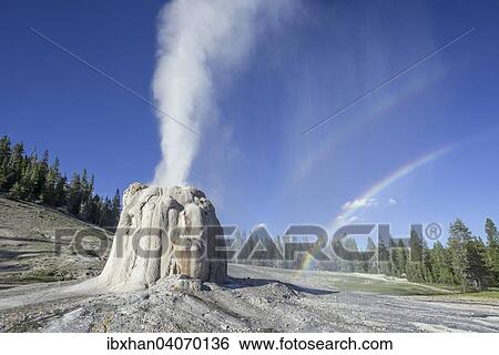 Stock Photograph - "Lone Star Geyser, Yellowstone National Park, Wyoming, United States, North America". Fotosearch