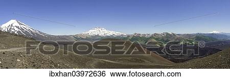 "Lonquimay volcano, left, and Tolhuaca volcano, Lonquimay, Region de la Araucania, Chile, South America" View Large Photo Image Stock Photograph - "Lonquimay volcano, left, and Tolhuaca volcano, Lonquimay, Region de la Araucania, Chile, South America". Fotosearch